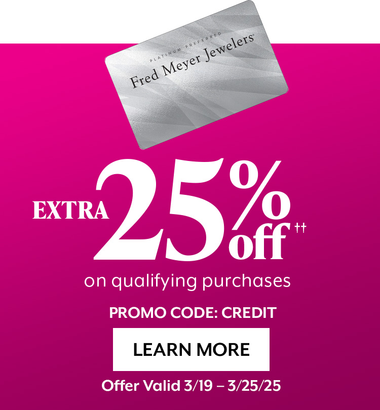 Take Credit. Sparkle On. | 6 Months Special Financing† on Purchases of $299 or More (After Discounts) | Learn More